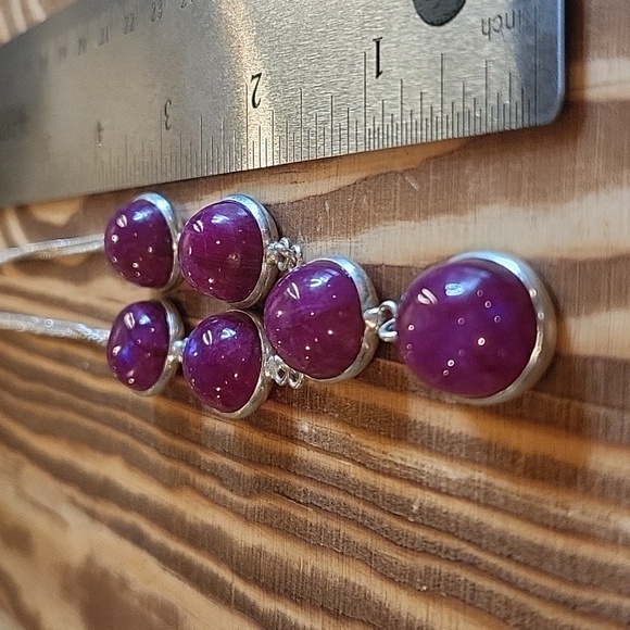 Dark Pink CE Moonstone Necklace - NWOT - Picture 8 of 8